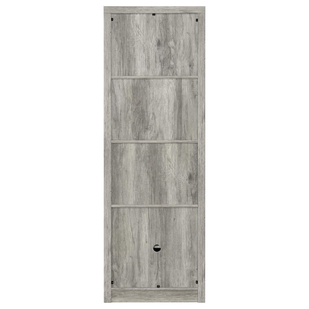 Burke 3-shelf Engineered Wood Media Tower Grey Driftwood. Picture 7