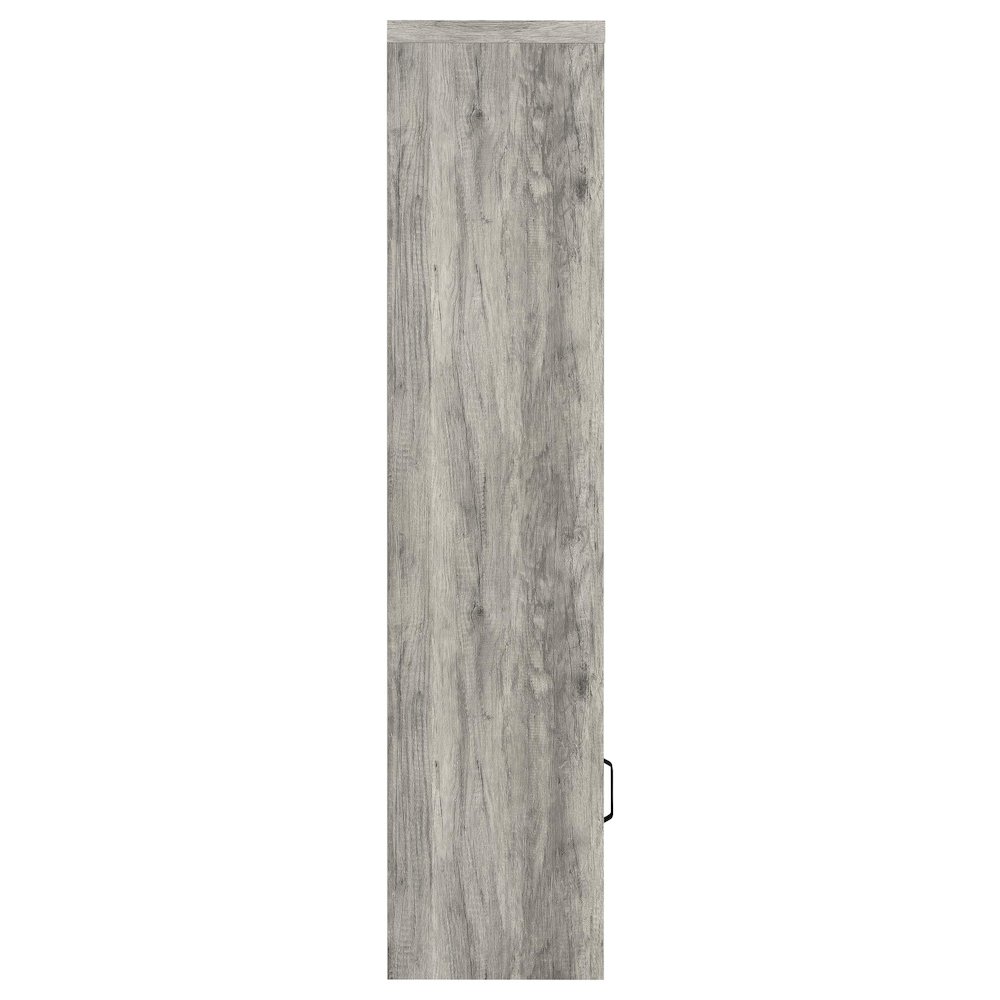 Burke 3-shelf Engineered Wood Media Tower Grey Driftwood. Picture 8