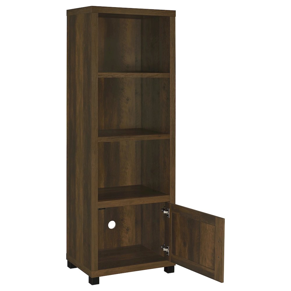 Sachin 3-shelf Engineered Wood Media Tower Dark Pine. Picture 3