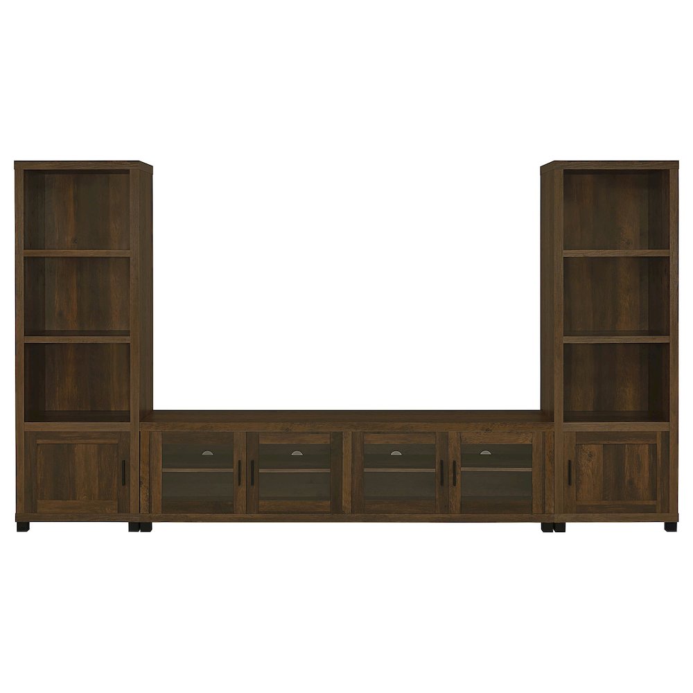 Sachin 3-shelf Engineered Wood Media Tower Dark Pine. Picture 9