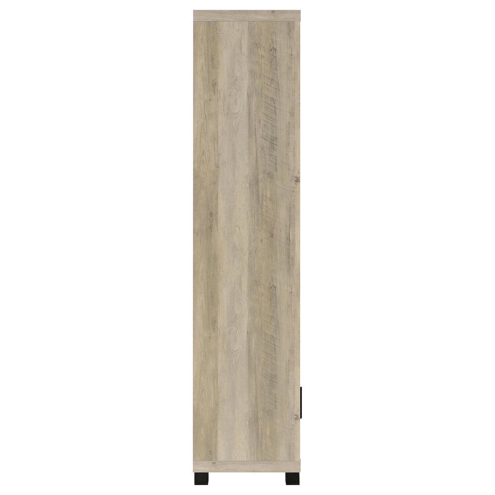 Sachin 3-shelf Engineered Wood Media Tower Distressed Pine. Picture 8