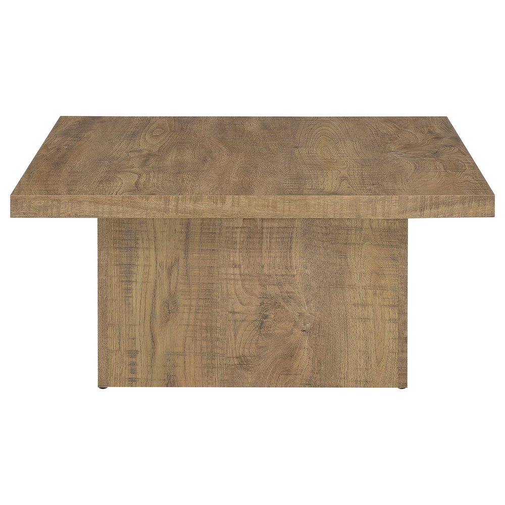 Devar Square Engineered Wood Coffee Table Mango Brown. Picture 4