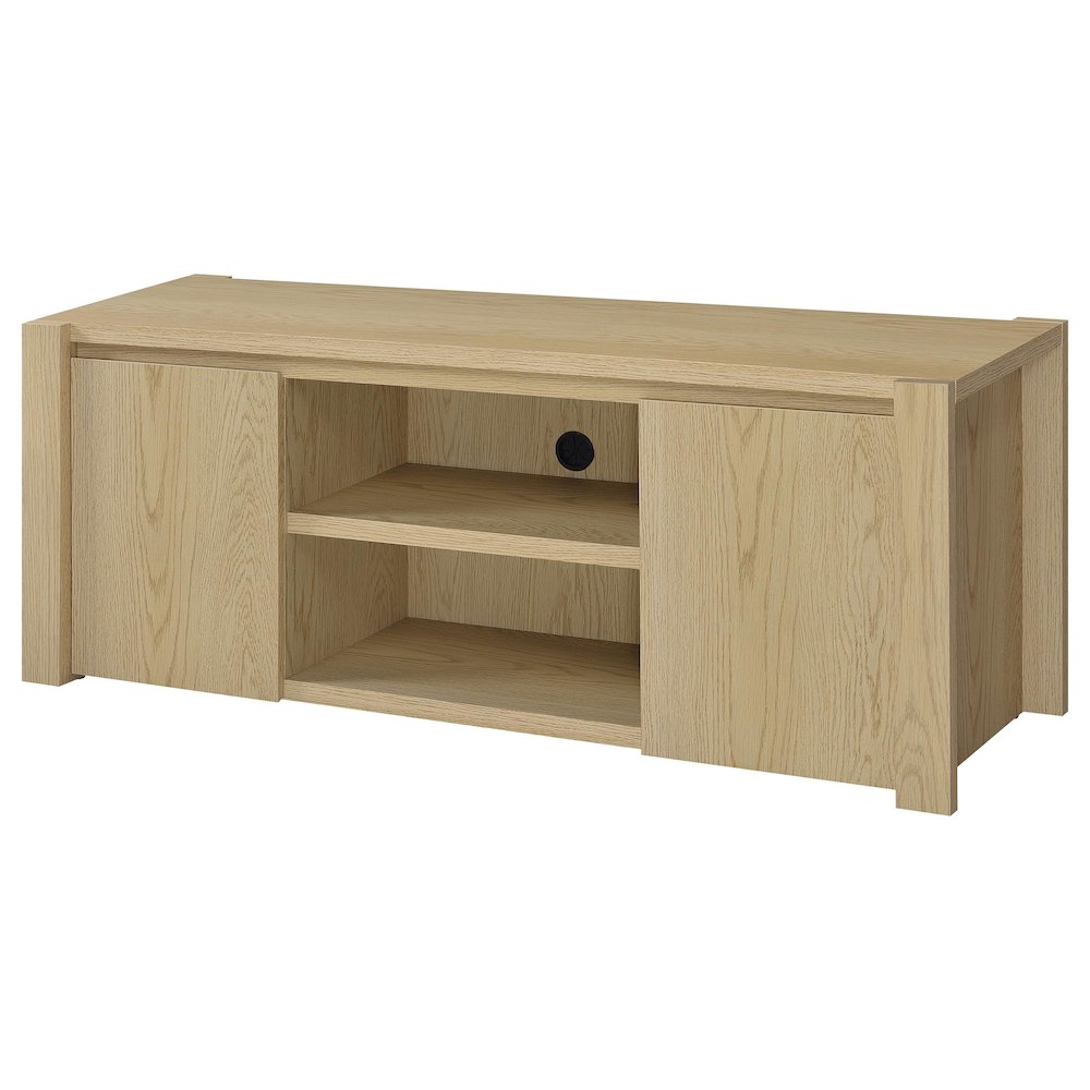 Laurelton 60-inch 2-door TV Stand Media Console Light Oak. Picture 5