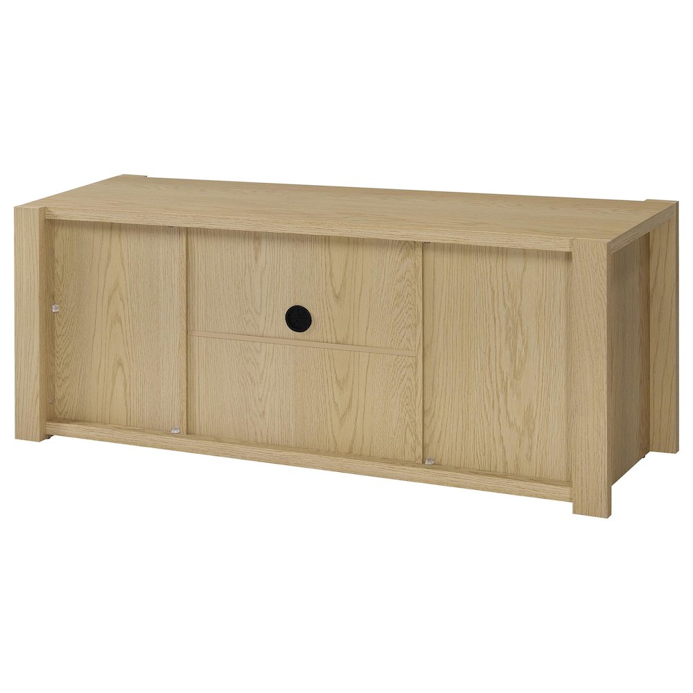 Laurelton 60-inch 2-door TV Stand Media Console Light Oak. Picture 8