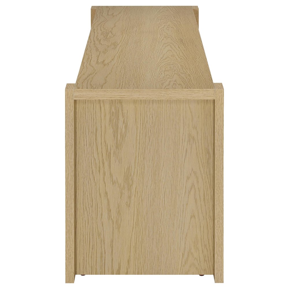 Laurelton 60-inch 2-door TV Stand Media Console Light Oak. Picture 9