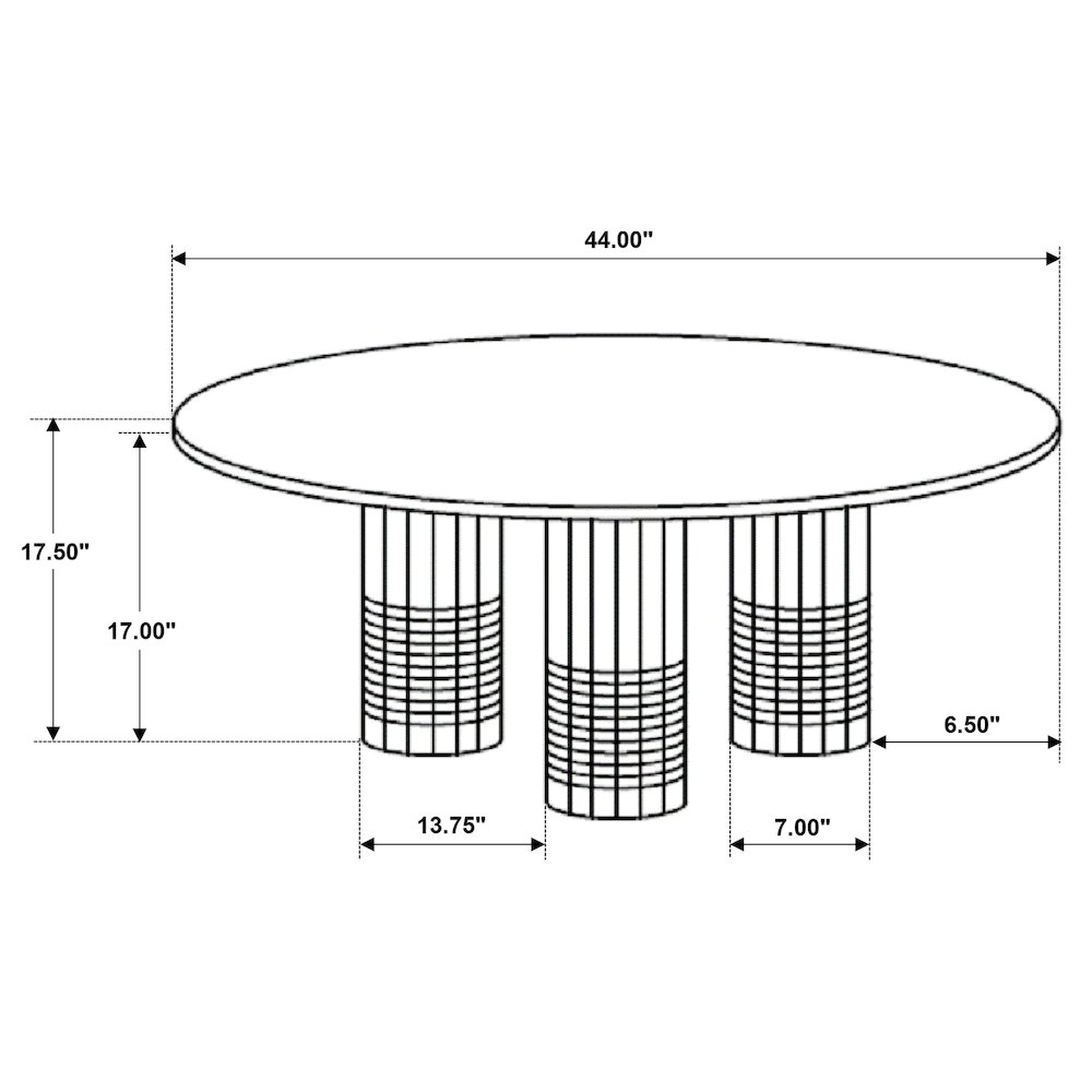 Astoria Round Genuine Marble Coffee Table White. Picture 8