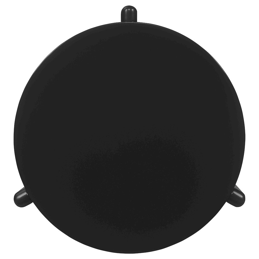 Cordova Round Solid Wood End Table Black. Picture 7