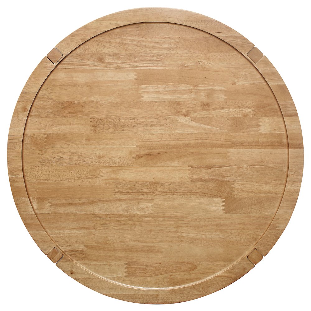 Camillo Round Solid Wood Coffee Table Maple Brown. Picture 10