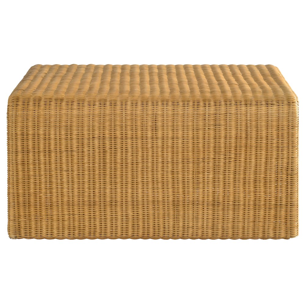 Juanita Square Woven Rattan Coffee Table Natural. Picture 4