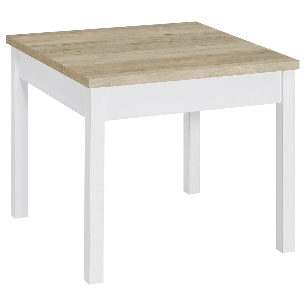 Stacie 3-piece Coffee Table Set Distressed Pine and White. Picture 6
