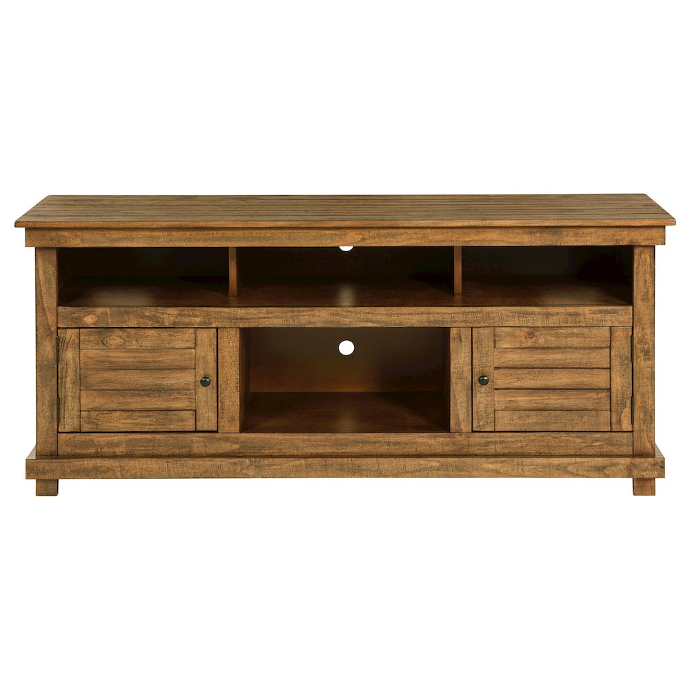 Payne 60-inch TV Stand Media Console Distressed Brown. Picture 3