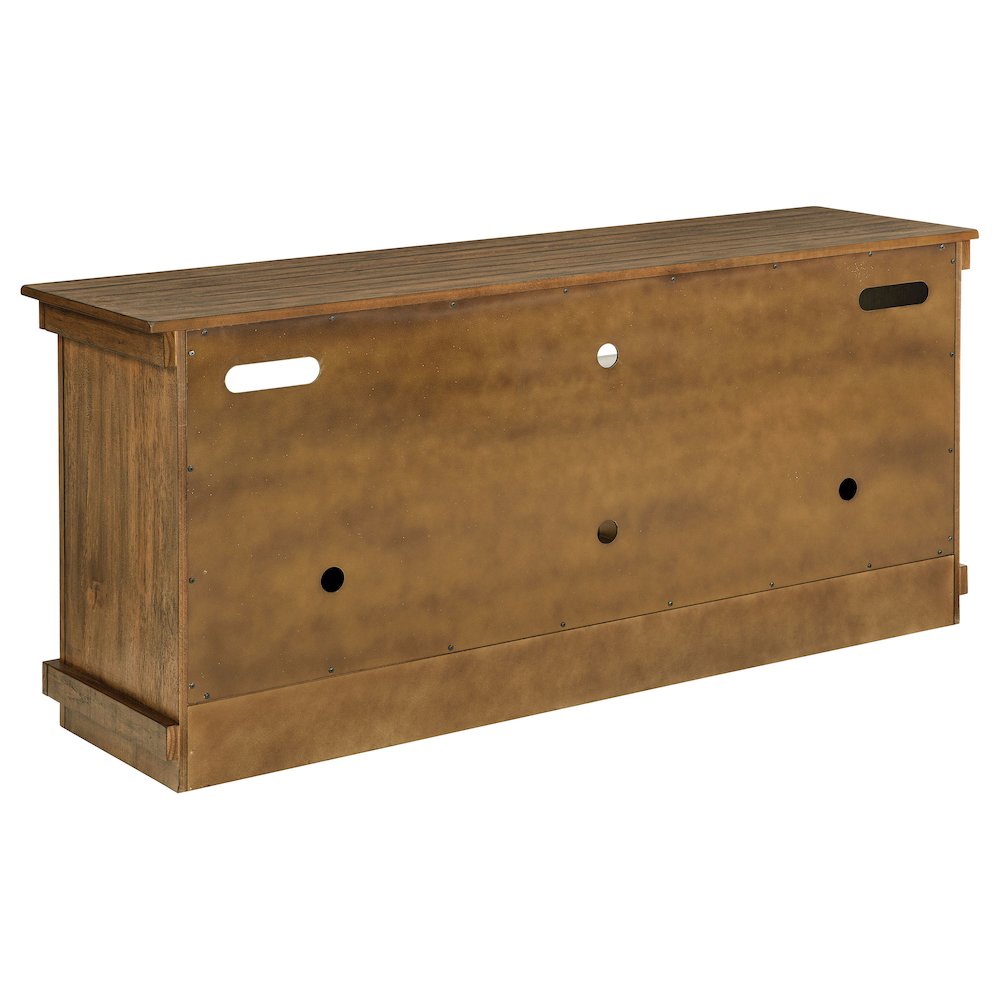 Payne 60-inch TV Stand Media Console Distressed Brown. Picture 7