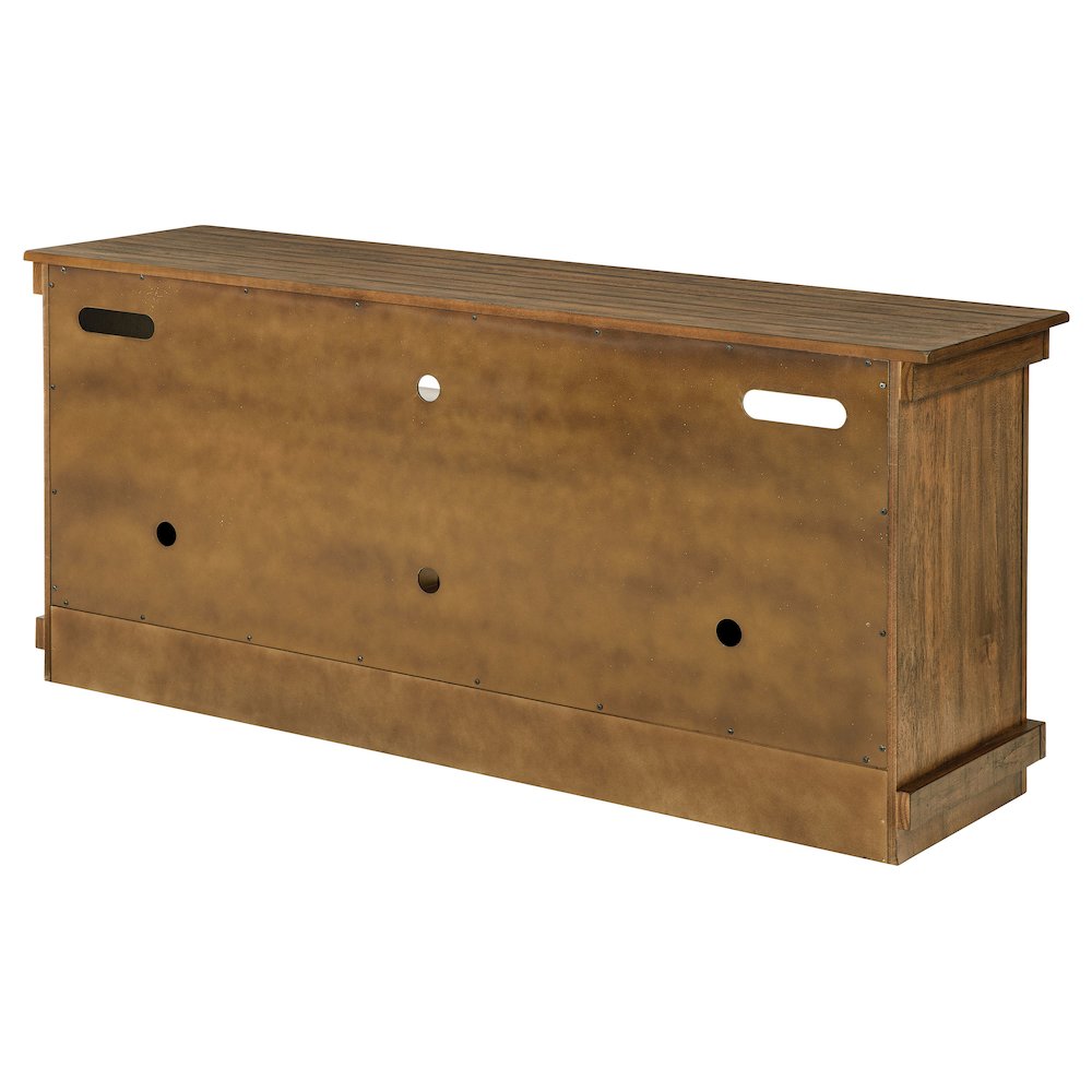 Payne 60-inch TV Stand Media Console Distressed Brown. Picture 9