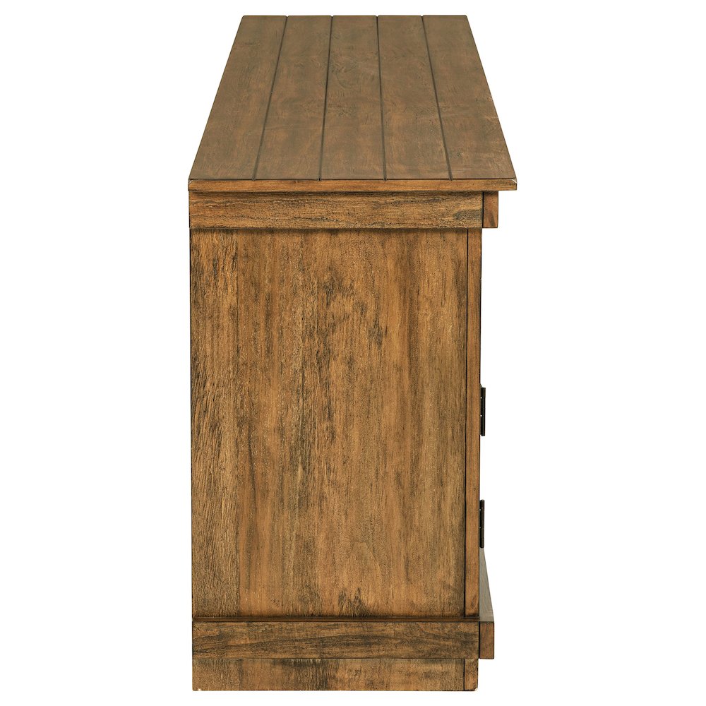 Payne 70-inch TV Stand Media Console Distressed Brown. Picture 10