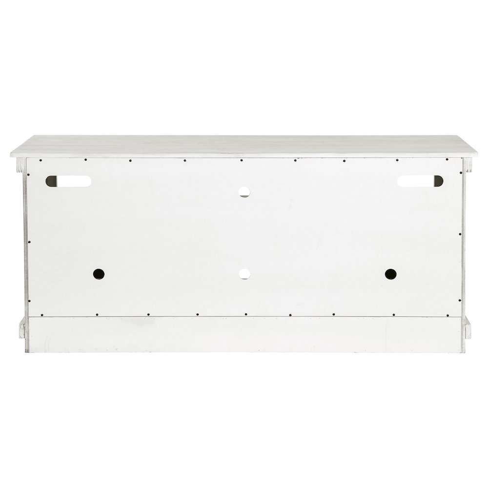 Payne 60-inch TV Stand Media Console Distressed White. Picture 8