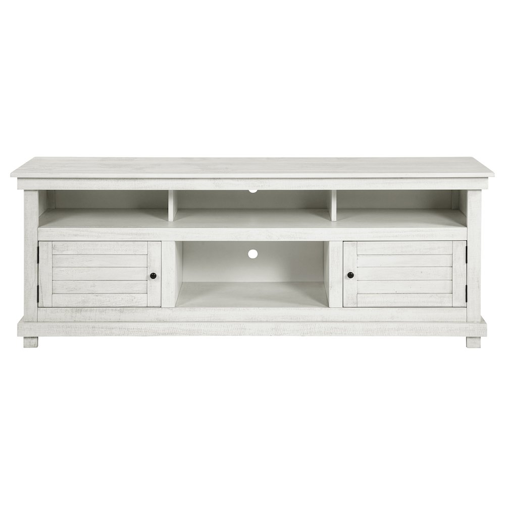 Payne 70-inch TV Stand Media Console Distressed White. Picture 3