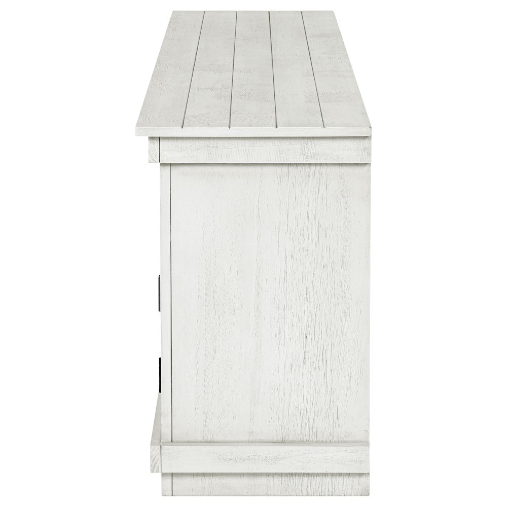 Payne 70-inch TV Stand Media Console Distressed White. Picture 6