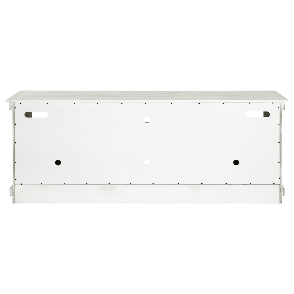 Payne 70-inch TV Stand Media Console Distressed White. Picture 8