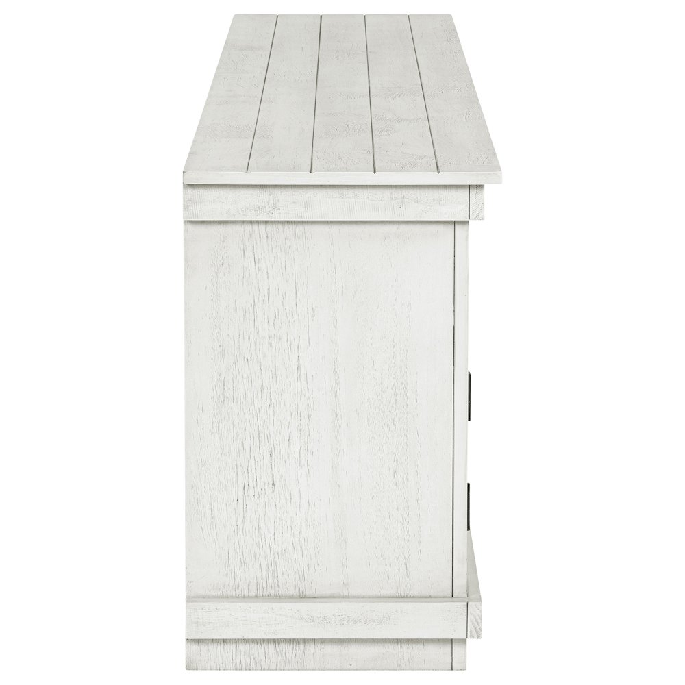 Payne 70-inch TV Stand Media Console Distressed White. Picture 10