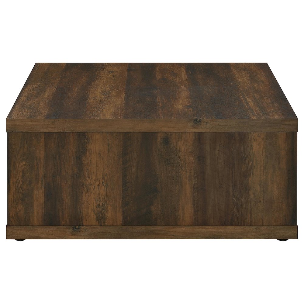 Frisco Square Engineered Wood Coffee Table Dark Pine. Picture 5