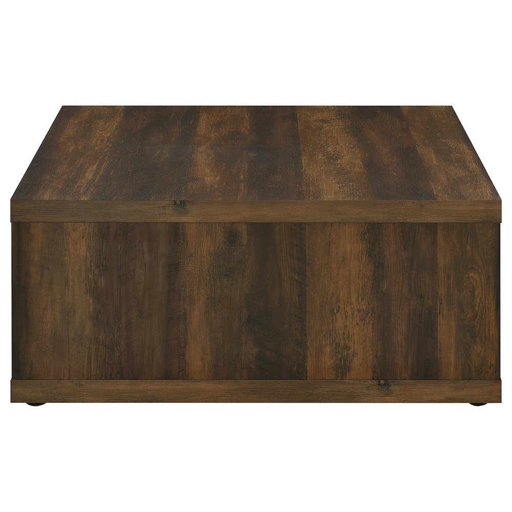 Frisco Square Engineered Wood Coffee Table Dark Pine. Picture 6