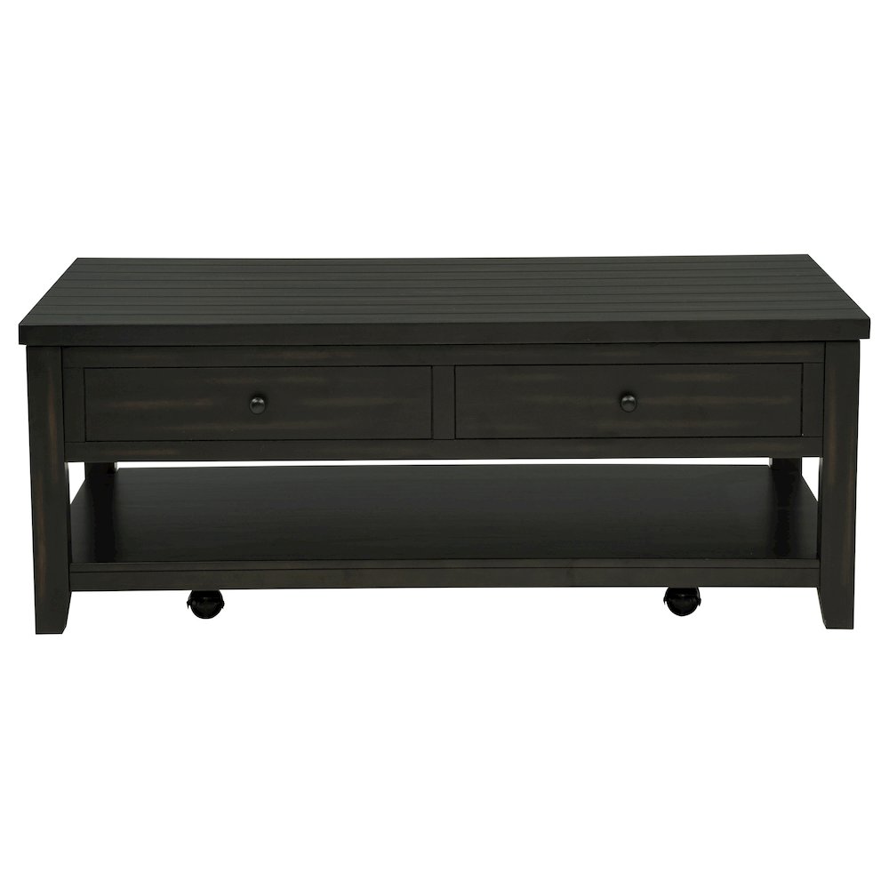 Payne 48-inch Mobile Lift Top Coffee Table Distressed Java. Picture 5