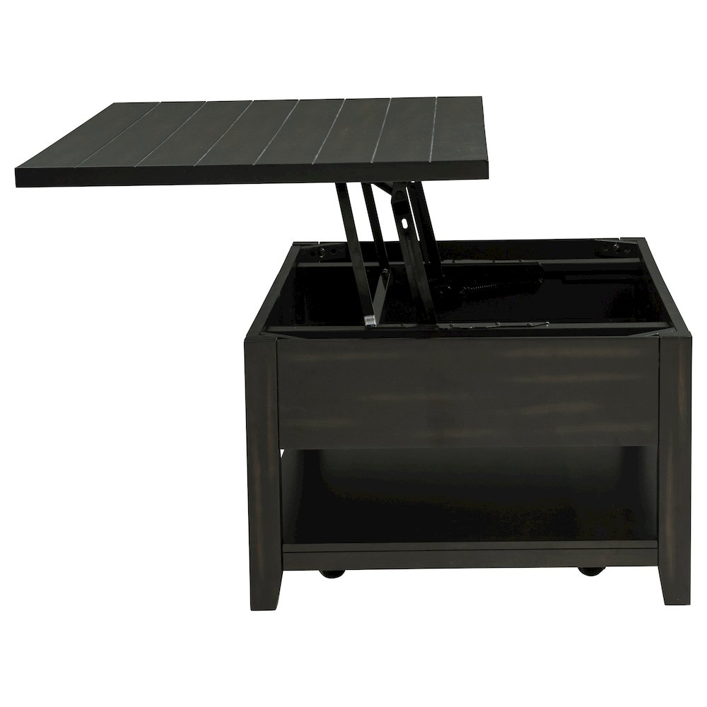 Payne 48-inch Mobile Lift Top Coffee Table Distressed Java. Picture 8