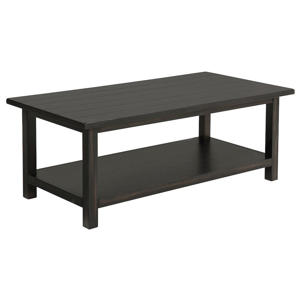 Payne Wood Coffee Table with Shelf Java. Picture 1