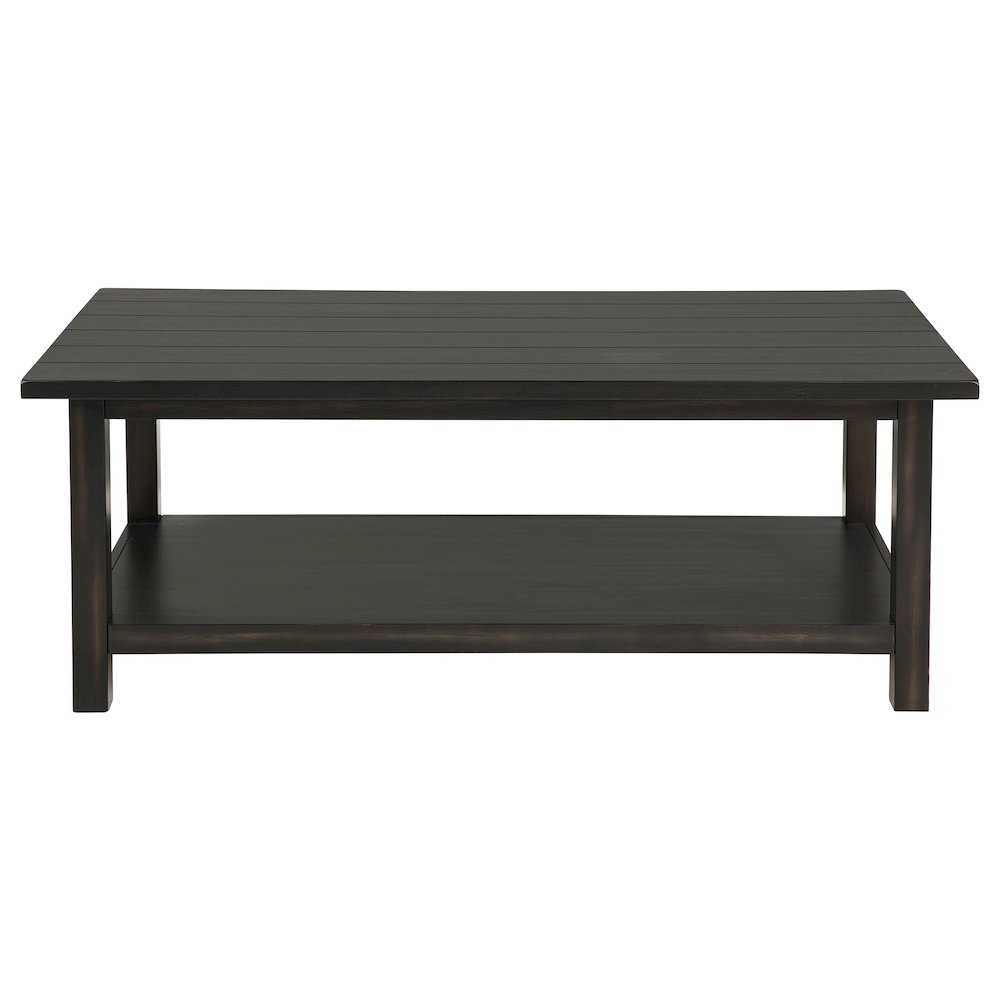 Payne Wood Coffee Table with Shelf Java. Picture 3