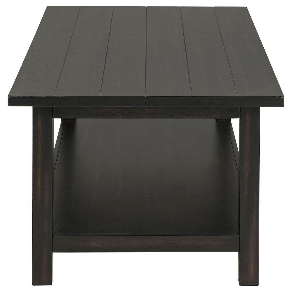 Payne Wood Coffee Table with Shelf Java. Picture 4