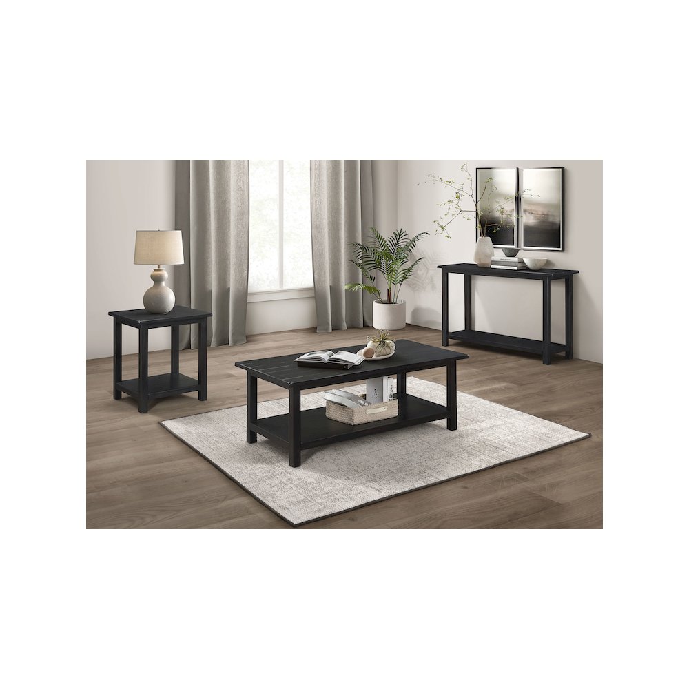 Payne Wood Entryway Sofa Console Table Java. Picture 7