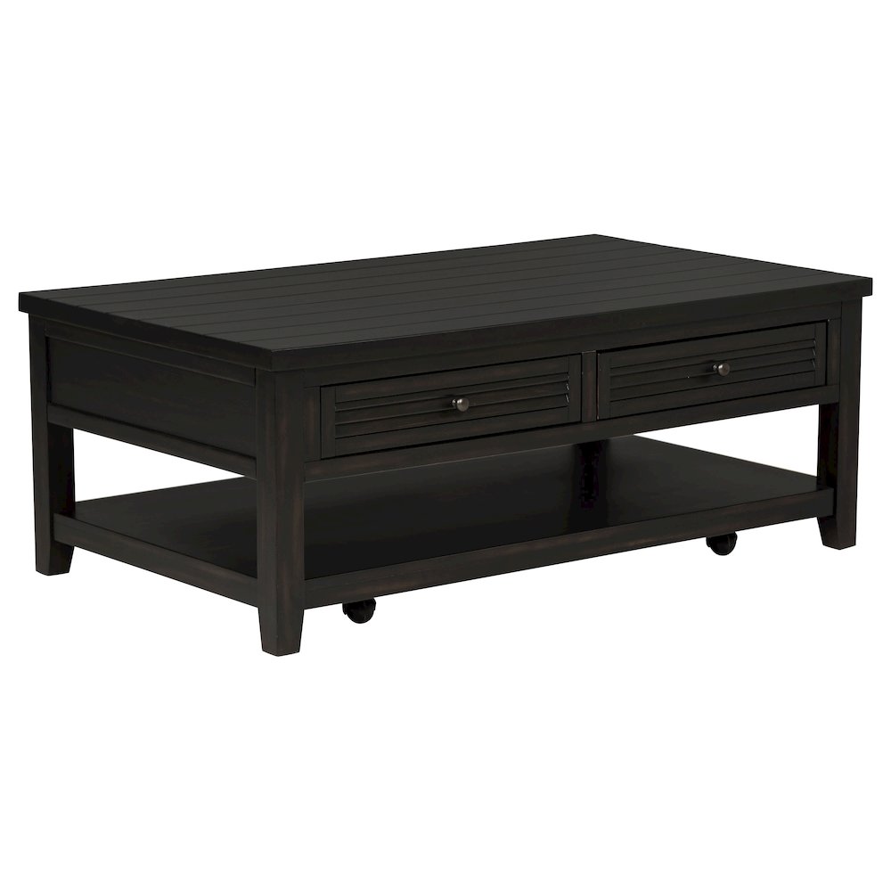 Concord 2-drawer Rectangular Coffee Table Distressed Java. Picture 1