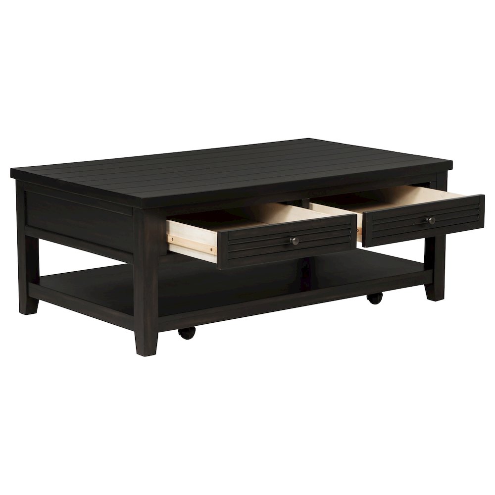 Concord 2-drawer Rectangular Coffee Table Distressed Java. Picture 3