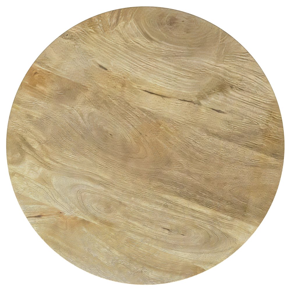 Touhy 3-piece Round Coffee and End Table Set Natural Mango. Picture 5