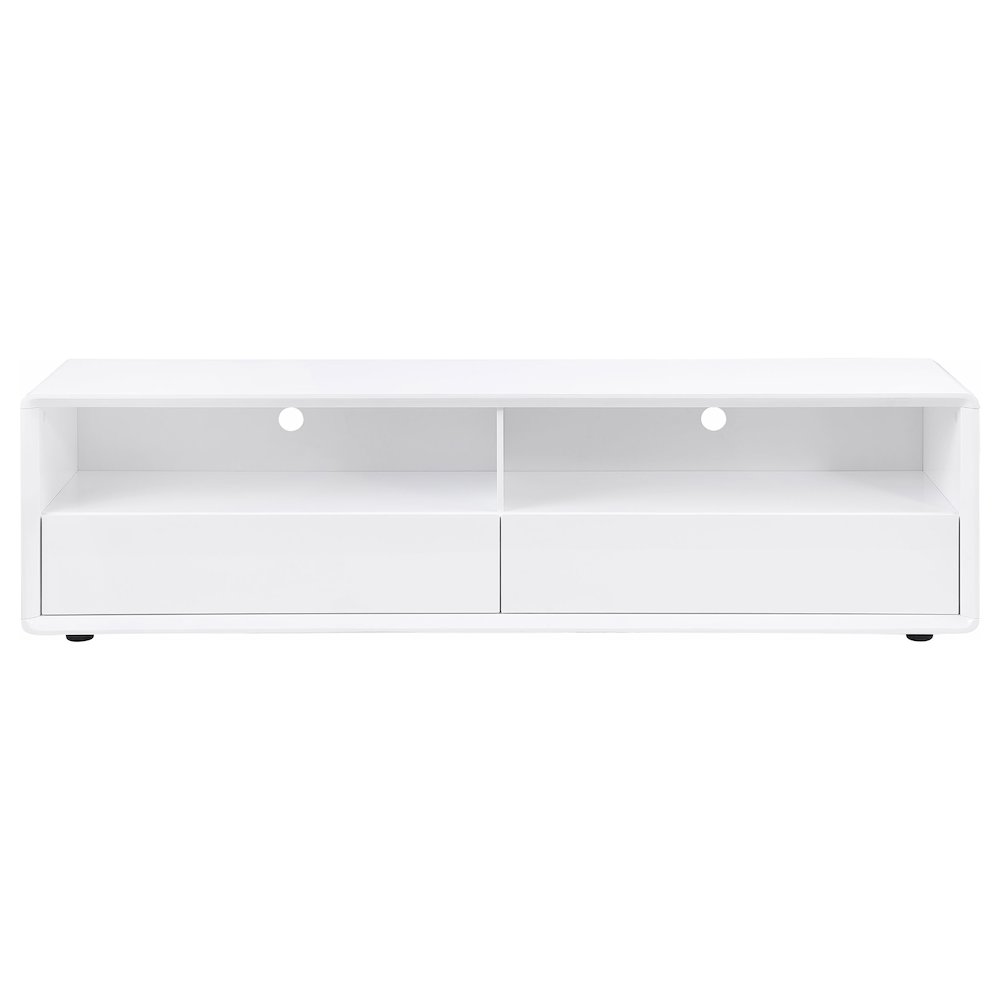 Ellice 71-inch TV Stand Media Console White. Picture 3