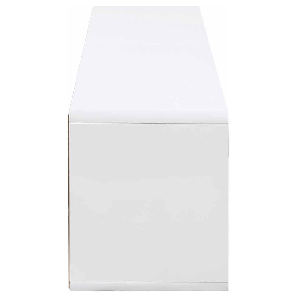 Ellice 71-inch TV Stand Media Console White. Picture 5