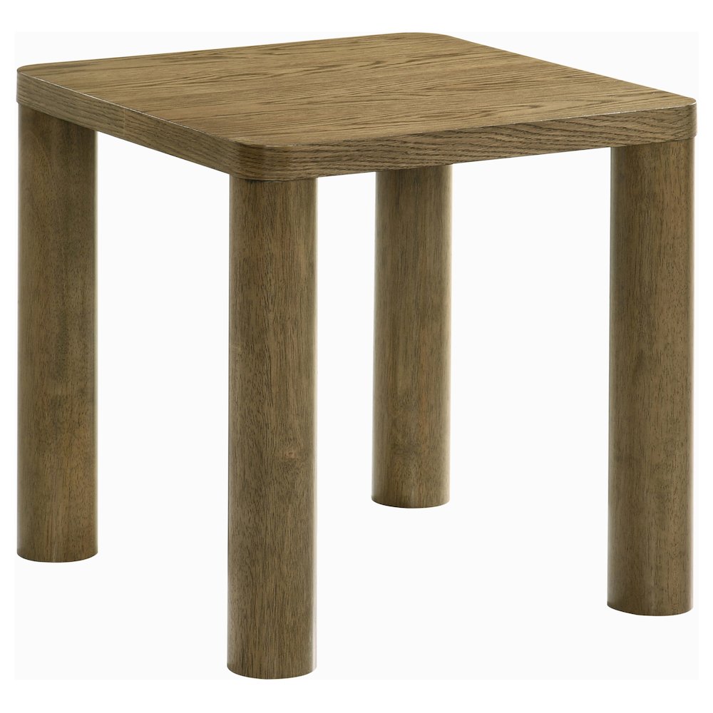 Castlewood Engineered Wood Accent Side End Table Brown Oak. Picture 1