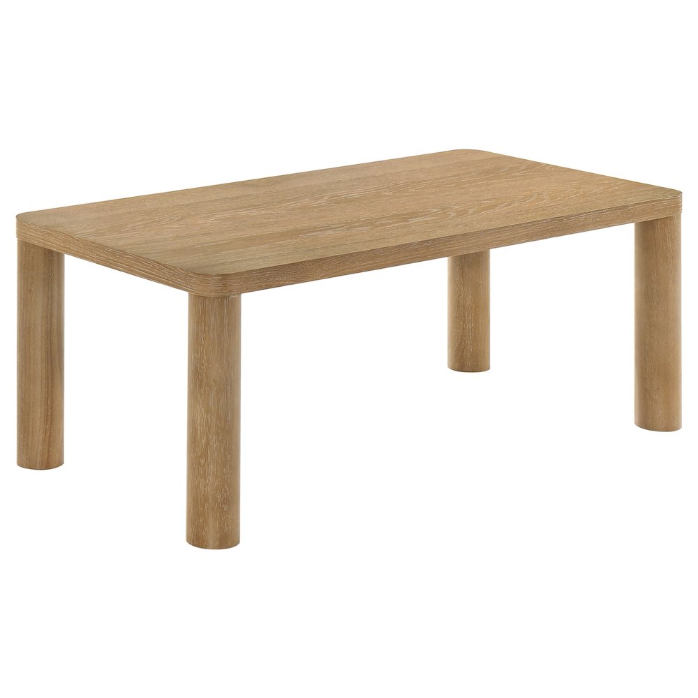 Castlewood Engineered Wood Cocktail Coffee Table Light Oak. Picture 1