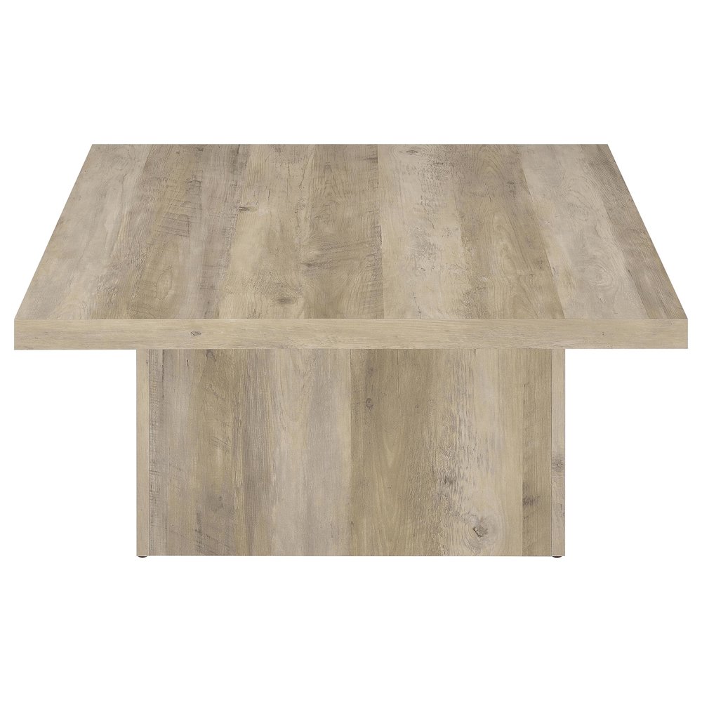 Devar 3-piece Square Coffee End Table Set Distressed Pine. Picture 11