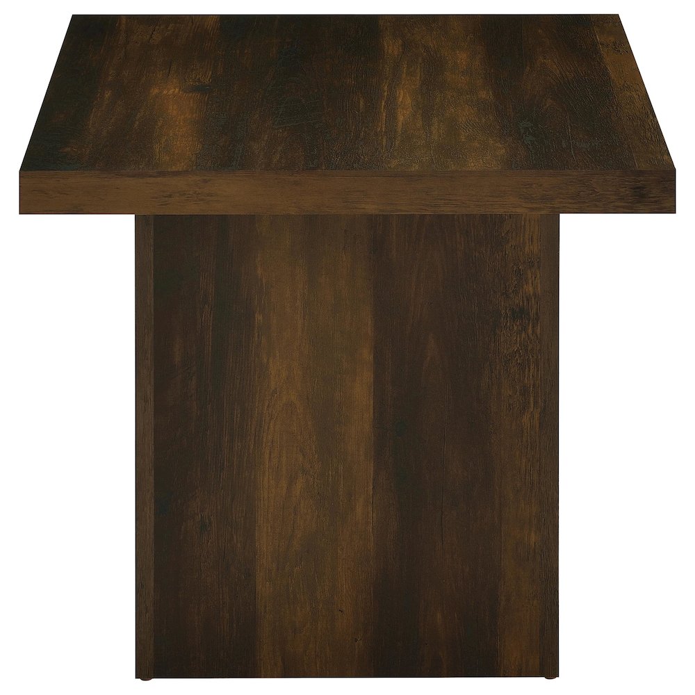 Devar Square Engineered Wood Side End Table Dark Pine. Picture 6