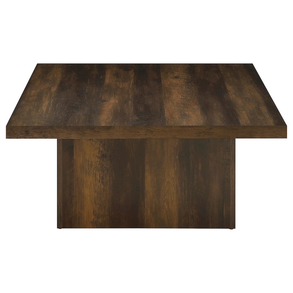 Devar Square Engineered Wood Cocktail Coffee Table Dark Pine. Picture 5