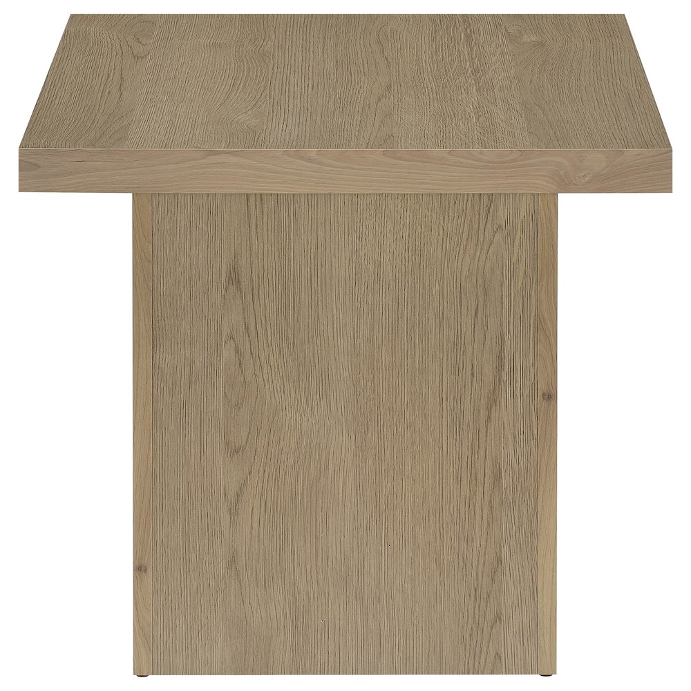 Devar 2-piece Square Cocktail Coffee End Table Set Latte. Picture 7