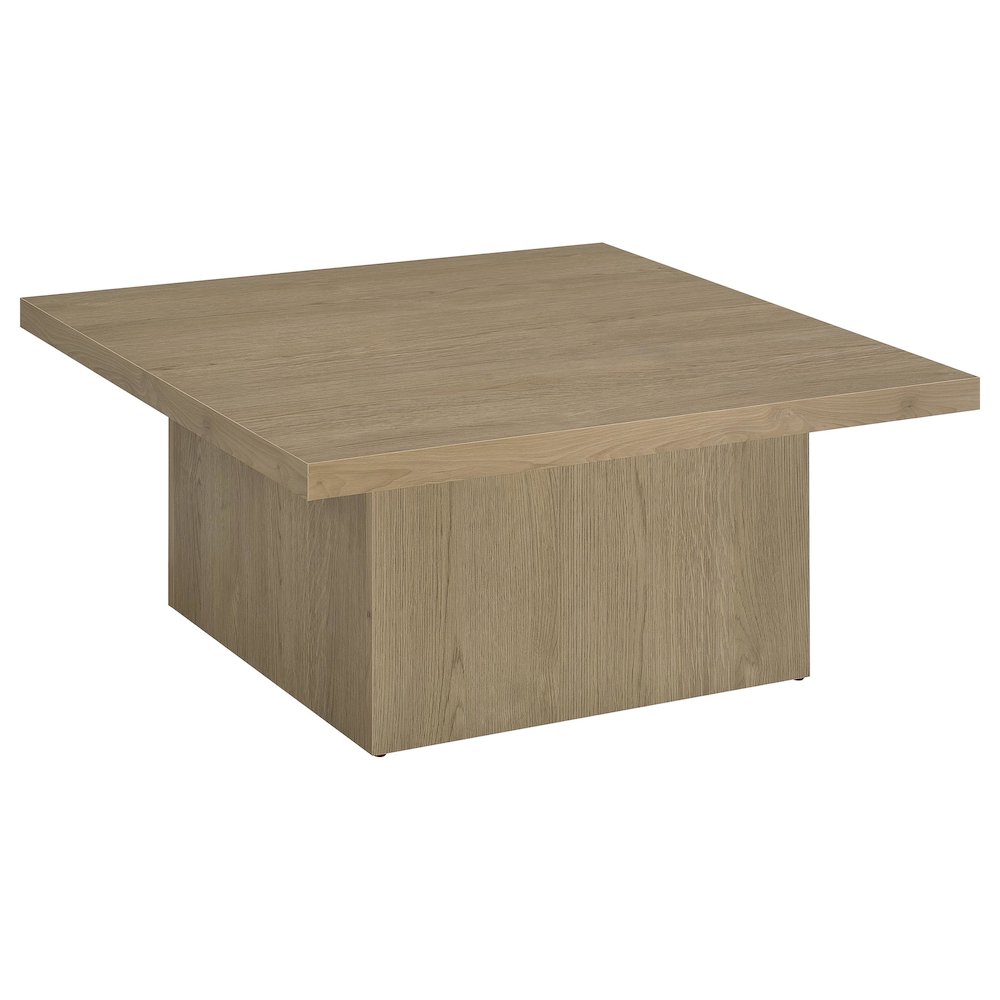 Devar 2-piece Square Cocktail Coffee End Table Set Latte. Picture 8