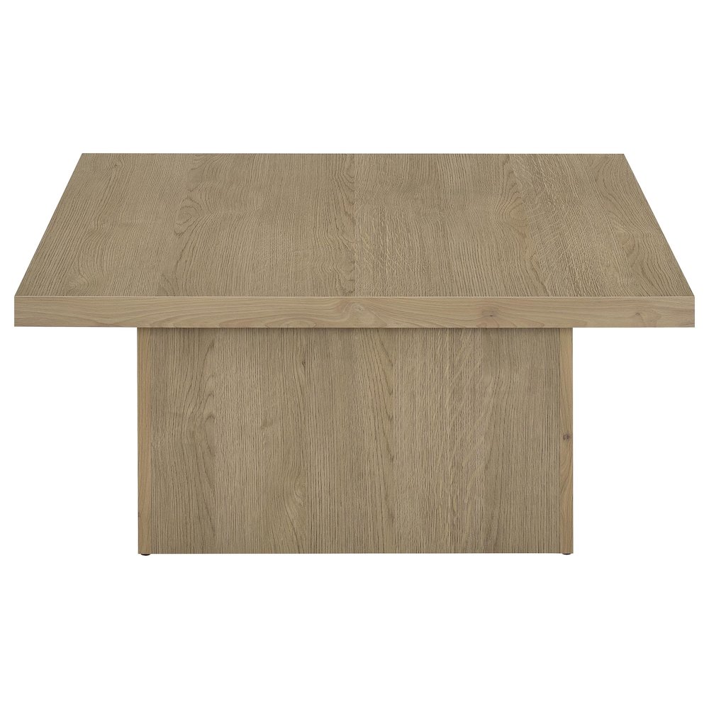 Devar 2-piece Square Cocktail Coffee End Table Set Latte. Picture 11