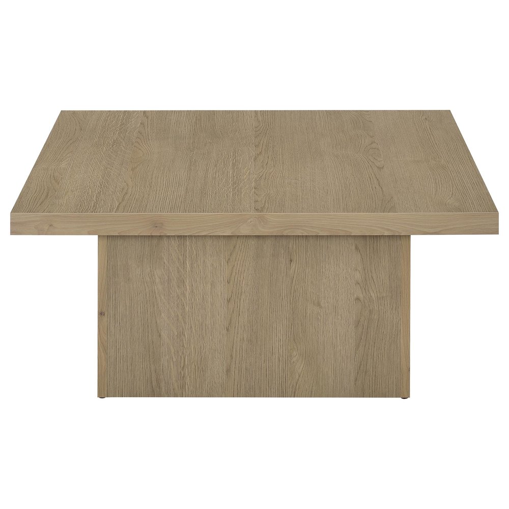 Devar 2-piece Square Cocktail Coffee End Table Set Latte. Picture 12