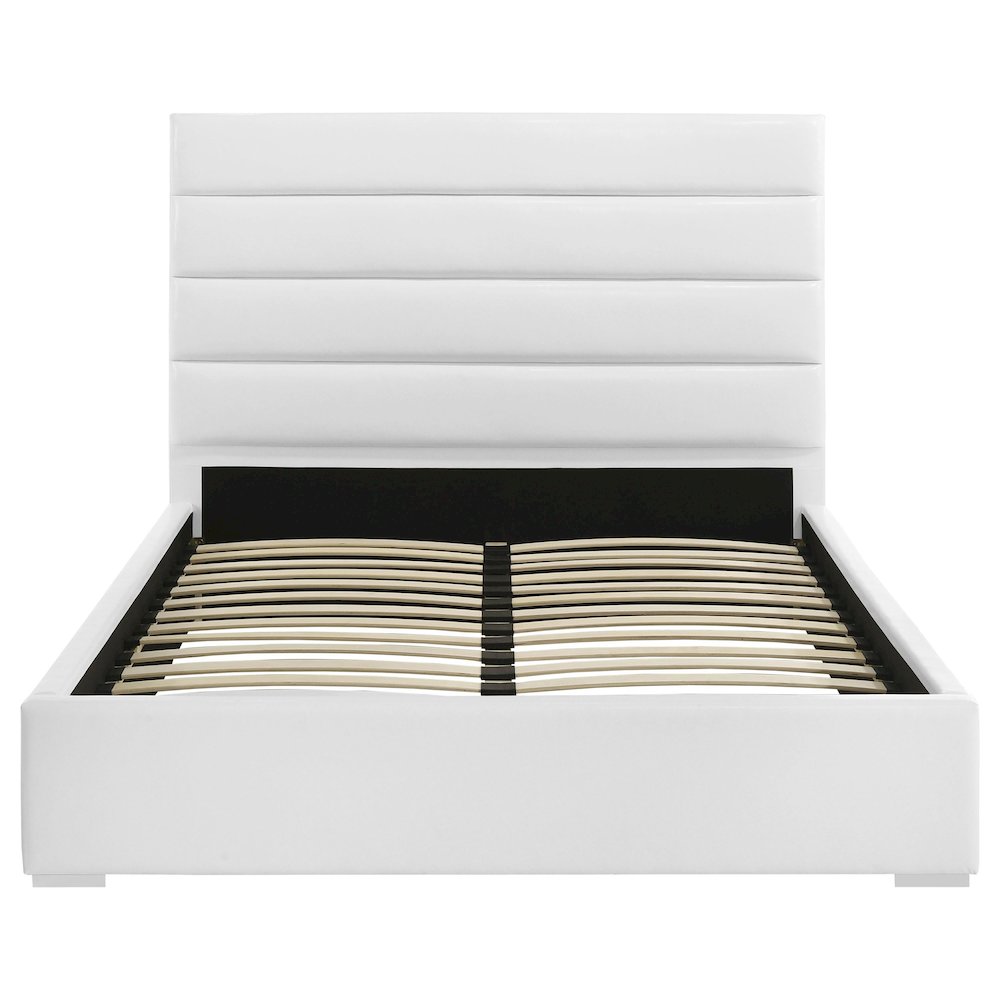Felicity 53-inch Upholstered California King Bed White. Picture 5