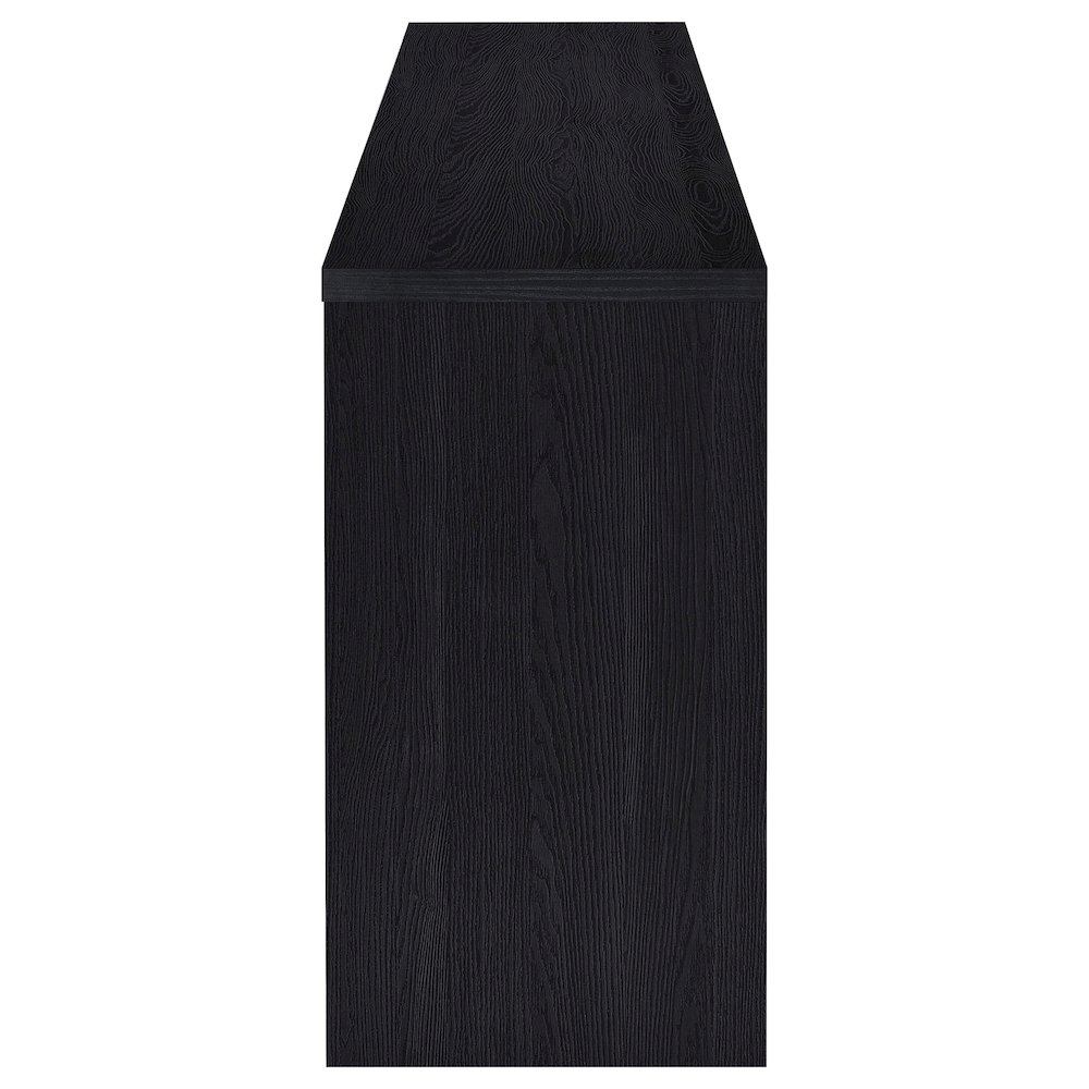Denison 79-inch 4-door TV Stand Media Console Black. Picture 9