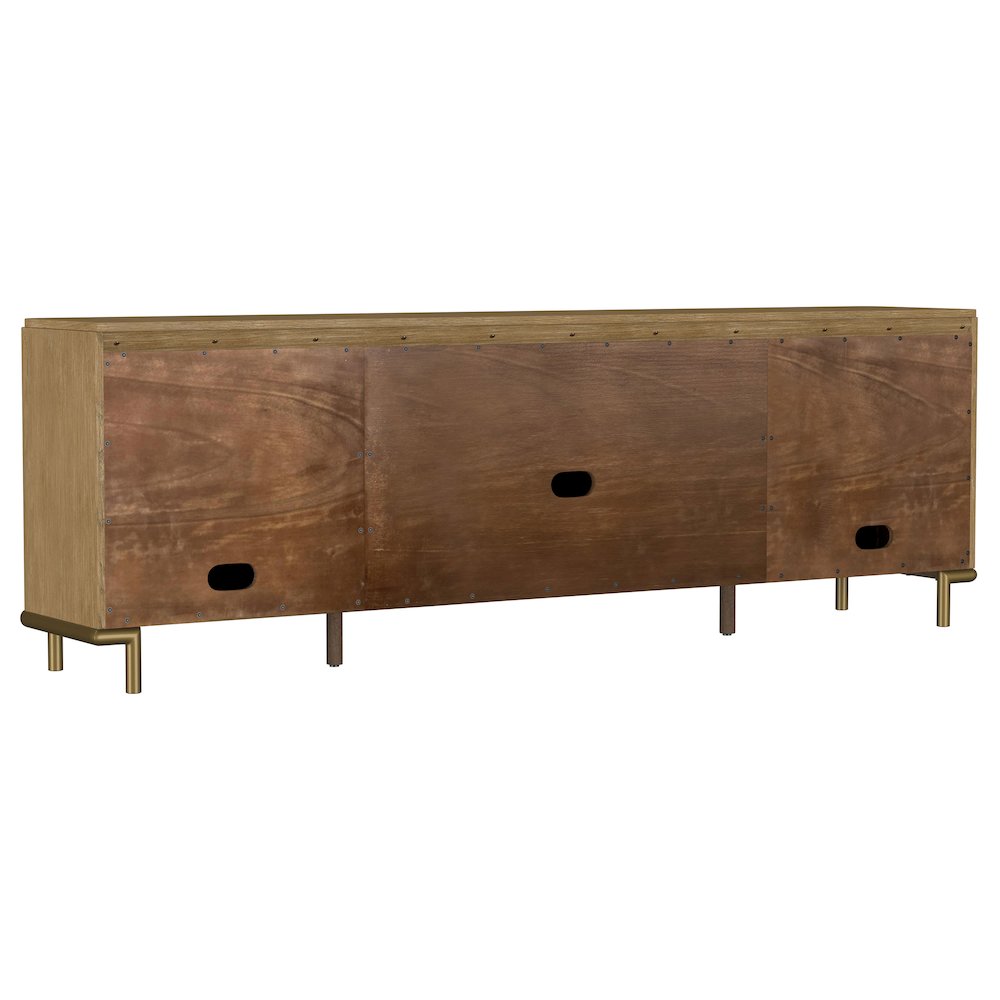 Arini Rattan Cane 2-door TV Stand Media Console Sand Wash. Picture 7