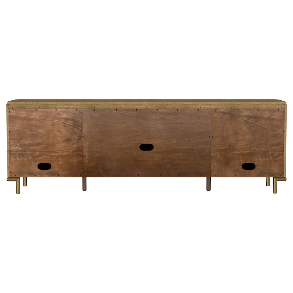 Arini Rattan Cane 2-door TV Stand Media Console Sand Wash. Picture 8