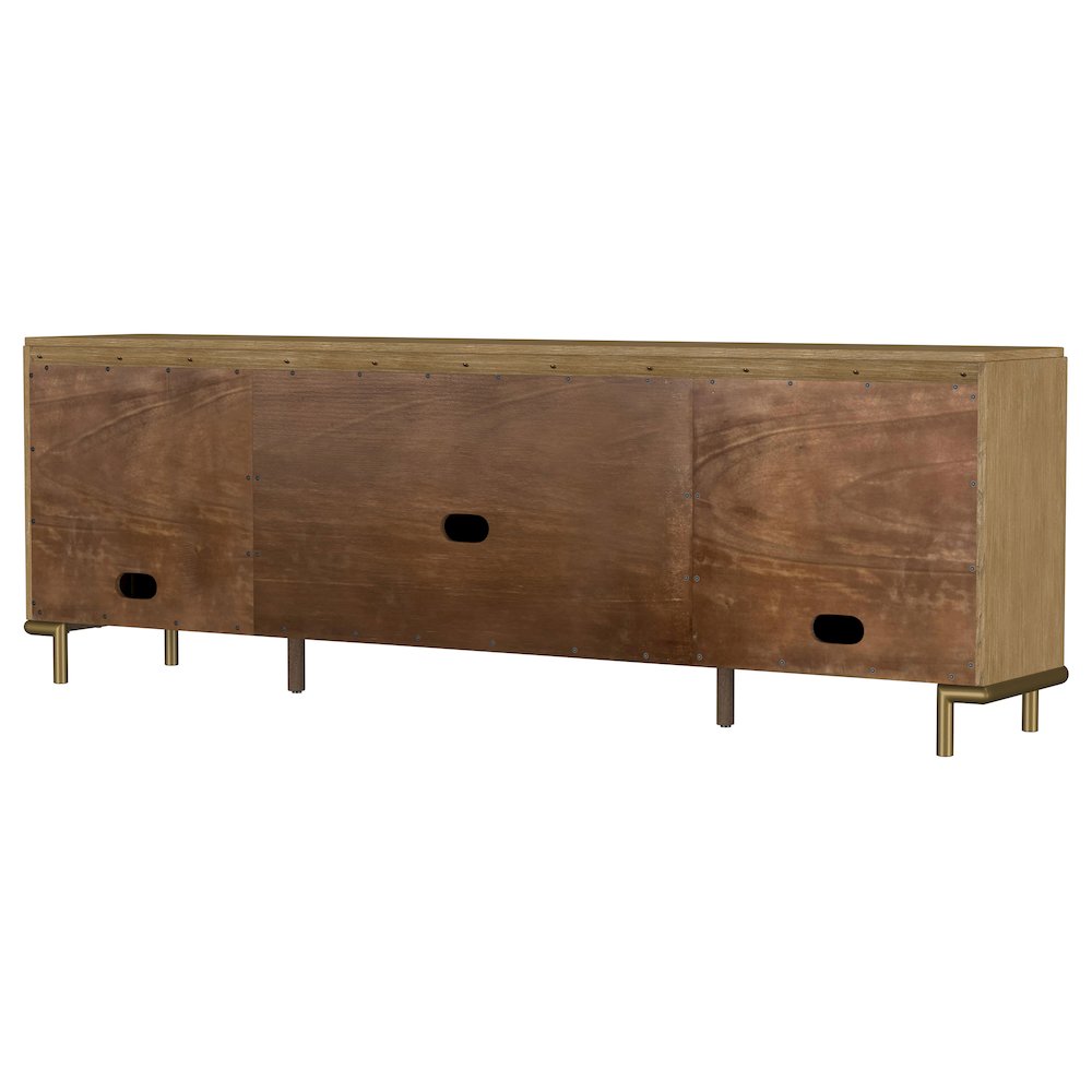 Arini Rattan Cane 2-door TV Stand Media Console Sand Wash. Picture 9